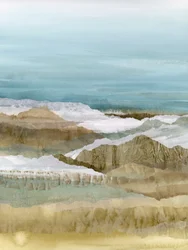 抽象的な山の層