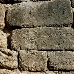 ライオンズゲート付近の壁：ペロポネソス半島の古代都市ミケネスの跡地（紀元前1500～1100年）ギリシャ