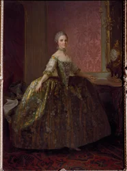 ブルボン・パルム（Bourbon Parme）（1751-1819）によるマリー・ルイーズ（Marie-Louise）の肖像 ローラン・ペシュー（1729-1821）による絵画。フィレンツェ、ピッティ宮殿