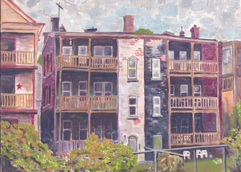 Mission Hill, c.2017 （アクリル、水彩紙）