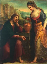 キリストとサマリヤの女、1607年。