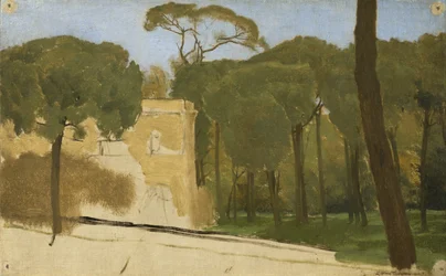 ローマ公園の松の木、1876