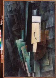 音楽、作曲 (音楽、作曲) - Lazar Zuperman (1900-1921) による絵画、キャンバスに油彩