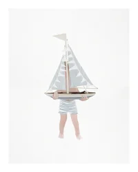 Boy With Sailboat, c.2018 （ミクストメディア）