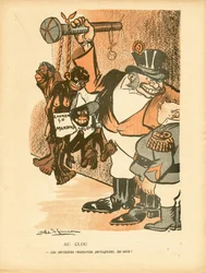 バター プレート」、番号 243、色の風刺