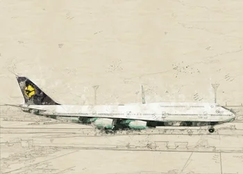 ヴィンテージ航空スケッチ