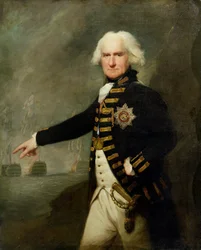 ブリッドポート提督（1727-1814）1795年頃（キャンバスに油彩）