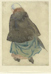 走っている女性