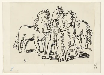 3頭の馬を持つ男