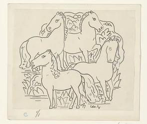 4頭の馬