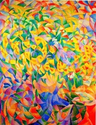 キュビズムブーケ、1915年