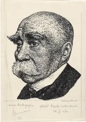 Portret van George-Eugene-Benjamin Clemenceau