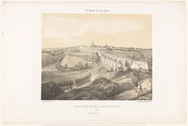 ディナンとランス川に架かる高架橋の眺め Vue de Dinan Prize de la Vallée des Noyers (オブジェクトのタイトル) 現代フランス（シリーズタイトル） La France de nos jours (オブジェクトのシリーズ タイトル)