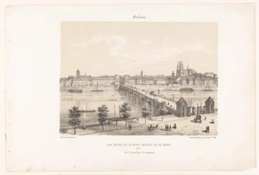 ロワール左岸からのオルレアンの眺め オルレアン。 Vue Prize de la rive gauche de la Loire (オブジェクトのタイトル) 現代フランス（シリーズタイトル） La France de nos jours (オブジェクトのシリーズ タイトル)