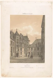 ブールジュのジャック・クール宮殿の中庭の眺め ブールジュ。 Vue intérieure de la maison de Jacques Coeur (オブジェクトのタイトル) 現代フランス（シリーズタイトル） La France de nos jours (オブジェクトのシリーズ タイトル)