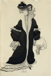 L.バクスト夫人の衣装デザイン、1903