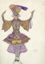 R.ハーンによるバレエブルーゴッドの衣装デザイン、1911年