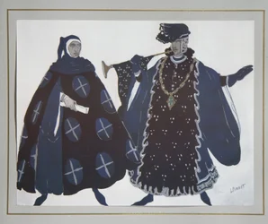 演劇の衣装デザインガブリエレダヌツィオ作「聖セバスチャンの殉教」、1922年