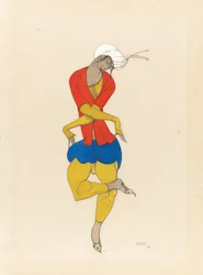 マリア・クズネツォワ、 "L" Adoration "の衣装デザイン、1922