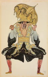 中国の北京語、「眠れる森の美女」の衣装デザイン、1921年