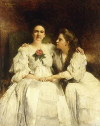 母と娘、1905