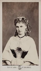 Christine Nilsson 1843-1921の肖像。