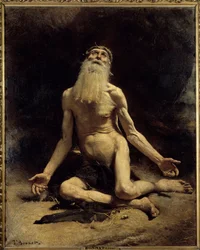 レオン・ボナ（1833-1922）の仕事絵 1880年 日1,61×1,29m。バイヨンヌ、ボナ美術館