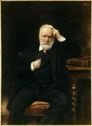 フランス人作家ヴィクトル・ユーゴー（1802-1885）の肖像 レオン・ジョセフ・ボナ（1833-1922）の絵画 19世紀 ヴェルサイユ宮殿美術館 - フランス人作家ヴィクトル・ユーゴー（1802-1885）の肖像。レオン・ジョセフ・ボナ（1833-1922）の絵画
