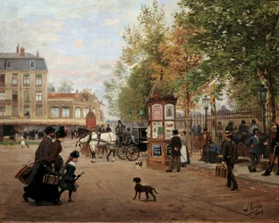 1887年のナンシーのガレ場 レオン・ヴォワラン（1833-1887）の絵画 1887年ナンシー、ロラン歴史博物館