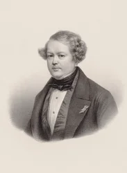 作曲家オーギュスト・マチュー・パンセロンの肖像 1796-1859, 1850.