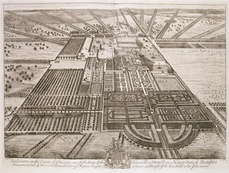 グロスター郡のバドミントンハウス、ヨハネスキップ（c.1652-1722）によって彫刻（192764も参照）