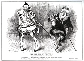 1907年、1909年の「特許および意匠法」により、貿易委員会の会長としてのロイドジョージは、イギリスの産業をドイツの競争から保護しました。