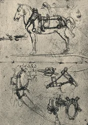 利用されたカート馬とハーネスの研究、c1480 1945