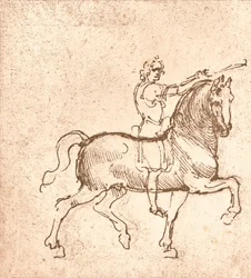 歩く馬の絵、c1472-c1519 1883