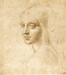 少女の頭部と肩、1490年頃
