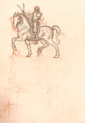 スフォルツァ記念碑の研究、c1482-c1499 1883