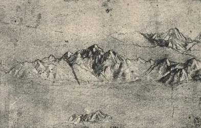 山脈の研究、c1480 1945