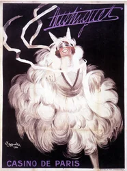 カジノ・ド・パリでの「Mistinguett（ミスティングレット）」のポスター