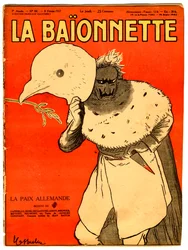La Baionnette "の表紙、風刺的な色使い