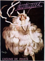 カジノ・ド・パリでの「Mistinguett（ミスティングレット）」、Leonetto Cappiello（1875-1942）のポスター