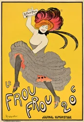 フランスの雑誌「Le Frou Frou」の広告ポスター、1899年