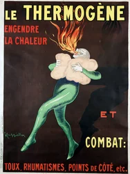 発熱剤は熱を発生させ、咳、リウマチ、脇腹の痛みなどに効果がある：Leonetto Cappiello（1875-1942）のポスター