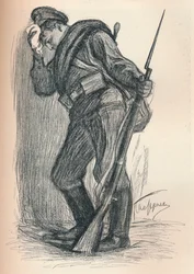戦争基金ポスター、c1914の描画