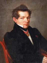 数学者ニコライ・ロバチェフスキーの肖像1792-1856、1839