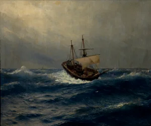 海の嵐、1887