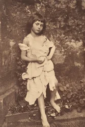The Beggar Maid」のアリス・リデル、1858年。