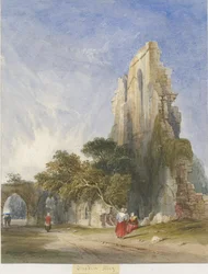クロックスデン修道院：水彩画、ND [1830-1840年頃]（絵画）