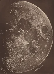 1865 年 3 月 6 日の月の第 1 四半期の写真。