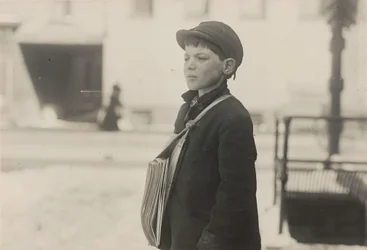 トニー・カサーレ、ボローニャ、11歳 4年間新聞を売っていた、ハートフォード... 1909年3月