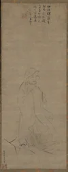 葦で揚子江を渡る菩提樹（1317年以前）。